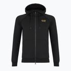 Мъжки суитшърт Emporio Armani EA7 Train Logo Series Extended Logo Hoodie Fz black / gold