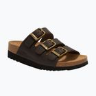 Дамски чехли Scholl Rio Wedge Ad Med dark brown