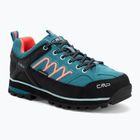 Дамски ботуши за трекинг CMP Moon Low Wp teal/red fluo