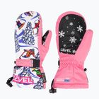 Детски скиорски ръкавици Level Junior Mitt pink
