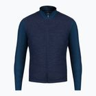 Мъжка блуза за колоездене Santini Colore Puro Thermal Jersey тъмносиньо 3W216075RCOLORPURO