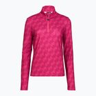 Дамски скиорски суитшърт EA7 Emporio Armani Pure Powerstretch T-Top Half Zip fancy vivacious mono