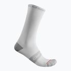 Мъжки чорапи за колоездене Castelli Superleggera T 18 white