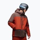 Мъжко скиорско яке Oakley Canopy Pro Insulated dark umber/flame red