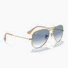Слънчеви очила Ray-Ban Aviator Classic arista gold/light blue