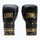 Боксови ръкавици Leone Dna в черно и златно GN220