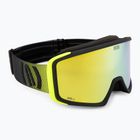 Скиорска маска Neon Eclipse black/yellow/mirror gold