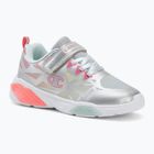 Детски обувки Champion Wave Tri G PS Low Cut silver/blue burgundy/imperial light blue