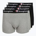 Мъжки боксерки Champion Trunk Knit oxford grey melange/oxford grey melange/black