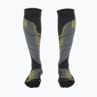 Мъжки скиорски чорапи UYN Ski All Mountain anthracite melange / yellow