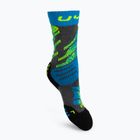 Детски ски чорапи UYN Ski Junior medium grey melange/turquoise