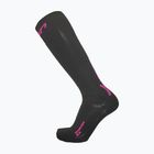 Дамски скиорски чорапи UYN Ski One Pure Snow black/pink