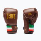 Боксови ръкавици LEONE 1947 Italy '47 black/white/brown