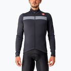 Мъжки суитшърт за колоездене Castelli Puro 3 FZ light black/silver reflex