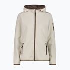 Дамски трекинг суитшърт CMP 34H6376 Fix Hood cream/off white