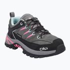 Детски обувки за трекинг CMP Rigel 2.0 Low Waterproof grey/acquarius/pink fluo