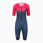 Дамски костюм за колоездене Castelli Core Tri W belgian blue/bright rose