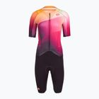 Дамски велосипеден гащеризон Castelli Free Sanremo 3 SS W dark night shade/vivid orange-bright rose