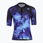 Дамска тениска за колоездене Castelli Cosmic Vortex multicolor violet blue