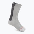 Мъжки чорапи Castelli Castelli Logo 18 Merino Sock silver gray/dark gray