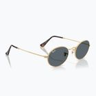 Слънчеви очила Ray-Ban Oval arista gold/blue