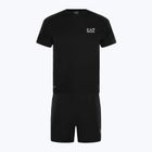 Комплект тениска и къси панталони EA7 Emporio Armani Ventus7 Travel black