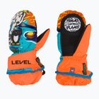 Детски скиорски ръкавици Level Animal orange