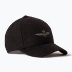 Мъжка бейзболна шапка Aeronautica Militare Wool Eagle Embroidery jet black