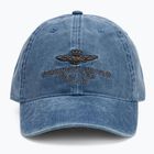 Мъжка бейзболна шапка Aeronautica Militare Pigment Treated blue navy