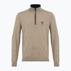 Мъжки пуловер Aeronautica Militare 1/2 Zip sand melange