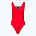 Дамски бански от една част EA7 Emporio Armani Water Sports BW Tape rosso
