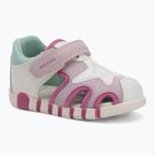 Детски сандали Geox Iupidoo white/fuchsia
