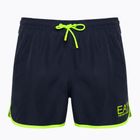 Мъжки шорти за плуване EA7 Emporio Armani Water Sports Core Piping blu navy/fluo lime