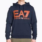 Мъжки суитшърт EA7 Emporio Armani Train Logo Series Oversize Logo Hoodie Coft navy blue