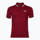 Мъжка риза EA7 Emporio Armani Golf Pro Polo Check syrah