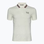 Мъжки EA7 Emporio Armani Golf Pro Polo Check silver birch Тениска