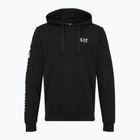 Мъжки суитшърт Emporio Armani EA7 Train Logo Series Extended Logo Hoodie black / white