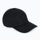 EA7 Emporio Armani Лого на влака Серия бродирана бейзболна шапка черна
