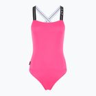 EA7 Emporio Armani Logo Tape One Piece бански костюм неоново розово
