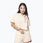 Дамска поло тениска Kaotiko Towel Stripe yellow / white