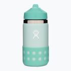 Hydro Flask Широка бутилка с капак и сламка от 355 мл Термална бутилка Dew W12BSWBB441