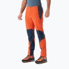 Мъжки панталони за трекинг Rab Torque orange/black QFU-69