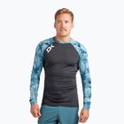 Dakine мъжка тениска за плуване Hd Snug Fit Rashguard Crew черно-синя DKA651M0004