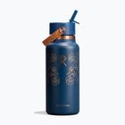 Термобутилка Hydro Flask Wide Mouth с капачка Flex Straw 946 ml western dark blue