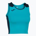 Дамска тениска за бягане Joma Record II Top тюркоаз/насиво