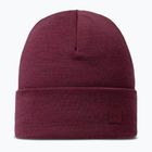 Зимна шапка BUFF Heavyweight Merino Wool солиден тибетски червен