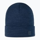 Зимна шапка BUFF Heavyweight Merino Wool solid night blue