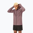 Мъжко яке за бягане NNormal Active Warm albergini/purple