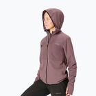 Дамско яке за бягане NNormal Active Warm albergini/purple