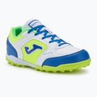 Детски футболни обувки Joma Top Flex TF white/royal blue